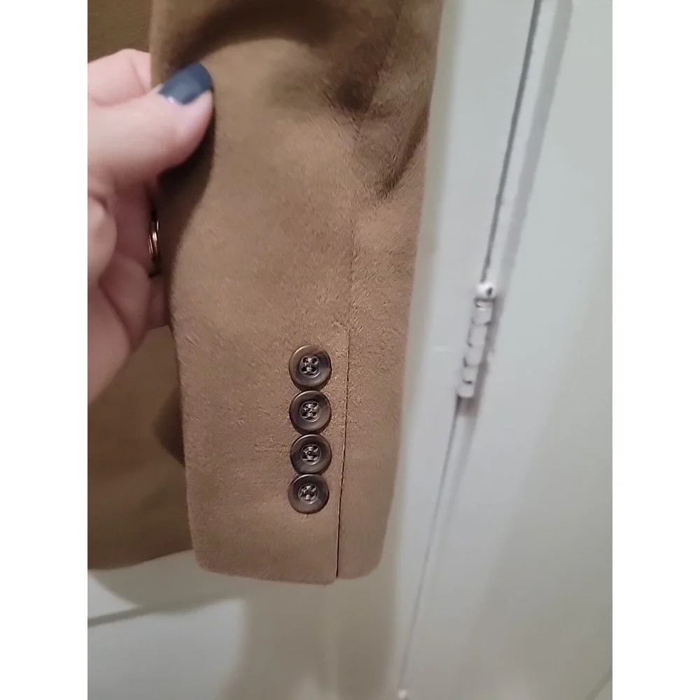 Arnold Brant Men's Brown 100% Cashmere Blazer Jacket 44LT.  Made In Canada